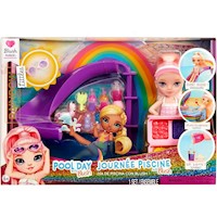 Rainbow High Littles juego de piscina con muñeca